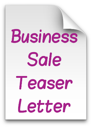business sale teaser letter